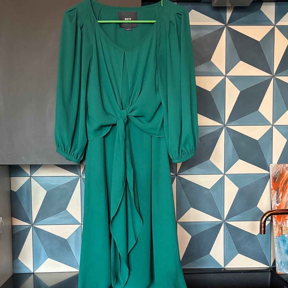 Maeve Teal Long Sleeve Dress